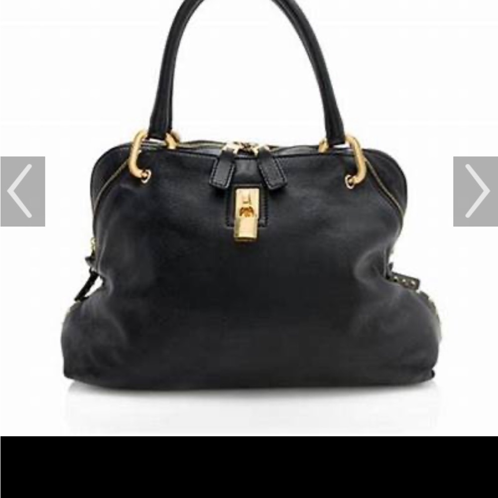 Marc Jacobs Paradise Rio Satchel Lambskin Leather Studded. Good condition